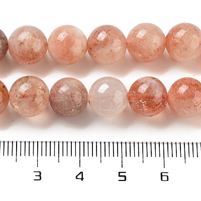 Natural Sunstone Beads Strands G-P488-04B-01-1