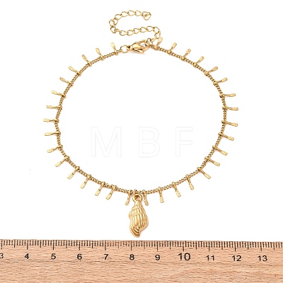 Ocean 304 Stainless Steel Charm Anklets for Women SA-CBA3D94-04A-G-1