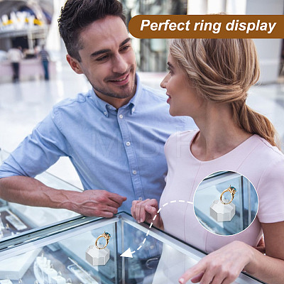 Acrylic Finger Ring Display Holders RDIS-WH0020-02A-01-1