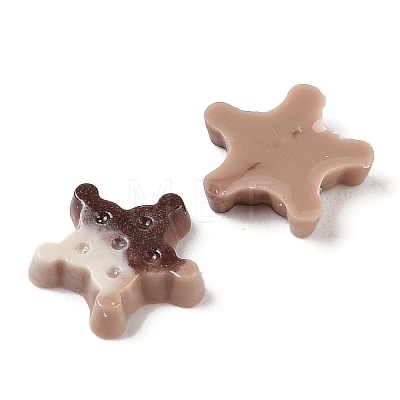 Luminous Resin Imitation Chocolate Decoden Cabochons RESI-K036-28C-01-1
