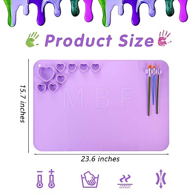 23x15.7 Inch Creative Washable Silicone Craft Mat JX372B-1