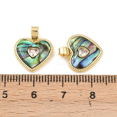 Brass Pave Cubic Zirconia Pendants KK-Z140-24G-1