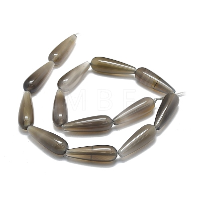 Natural Grey Agate Beads Strands G-E576-39-1