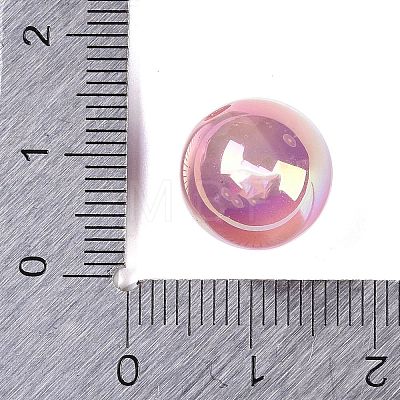 Rainbow Iridescent Plating Acrylic Beads FIND-B077-01B-1