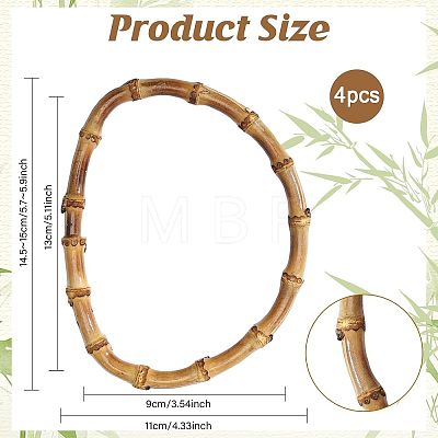 Bamboo D Shaped Handles Replacement FIND-CA0001-17-1