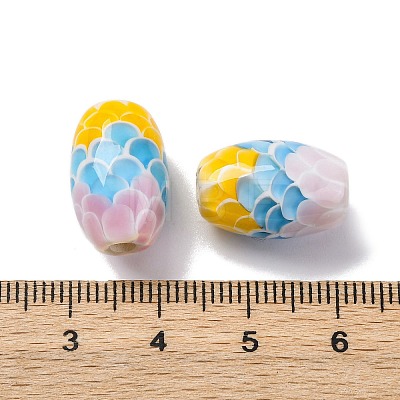 Two Tone Handmade Lampwork Beads LAMP-K042-01H-1