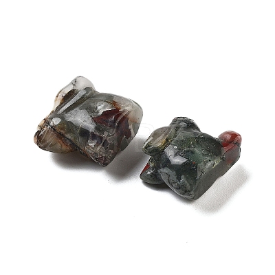 Natural Bloodstone Carved Figurines DJEW-L023-E04-1