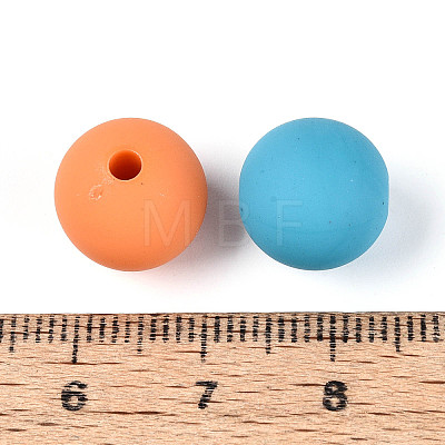 Frosted Opaque Acrylic Beads FACR-T008-04M-02-1
