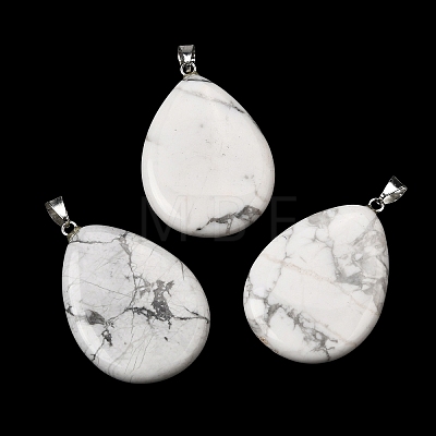Natural Howlite Pendants G-F820-14P-23-1