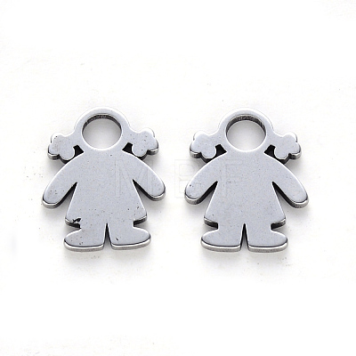 Tarnish Resistant 304 Stainless Steel Charms X-STAS-N092-24-1