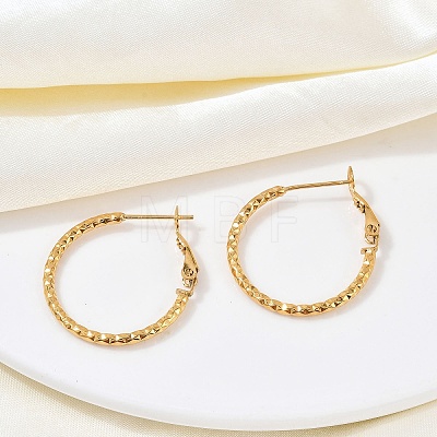 304 Stainless Steel Hoop Earrings For Women EJEW-B114-02A-G-1