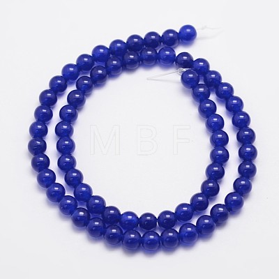 Natural & Dyed Malaysia Jade Bead Strands G-A146-6mm-A22-1