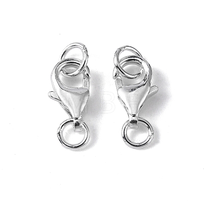 925 Sterling Silver Lobster Claw Clasps STER-I010-9mm-1