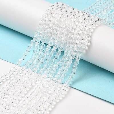 Transparent Glass Beads Strands EGLA-A035-T4mm-D19-1