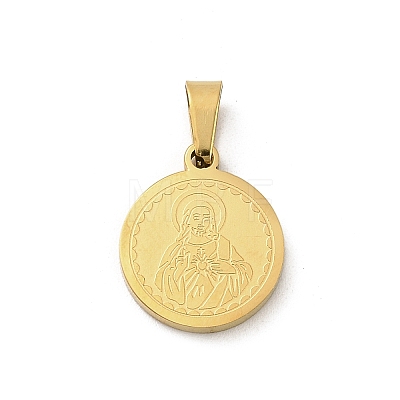 304 Stainless Steel Pendants STAS-P400-03G-1