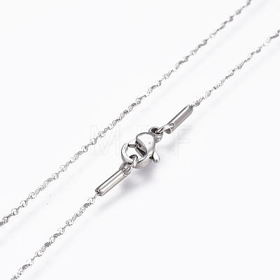 304 Stainless Steel Chain Necklaces NJEW-F248-06A-P-1