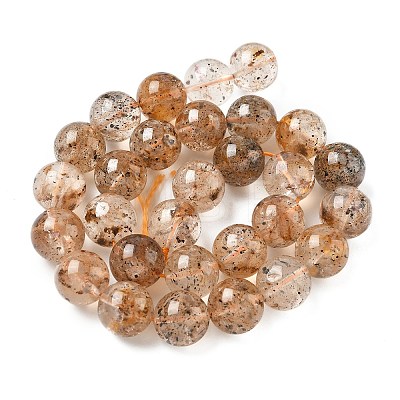 Natural Herkimer Diamond Beads Strands G-Z115-C03-12mm-1
