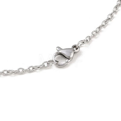 Non-Tarnish 304 Stainless Steel Cable Chain for Necklace STAS-E052-61P-55cm-1
