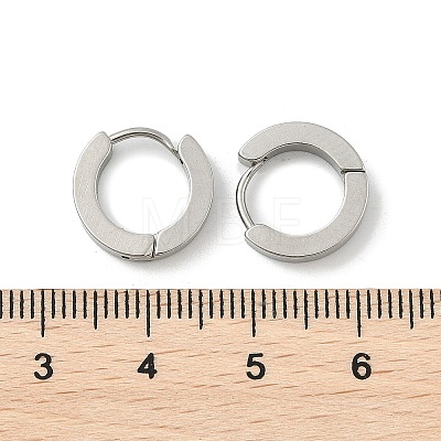 Tarnish Resistant 202 Stainless Steel Huggie Hoop Earrings LS-EJEW-O087-09A-P-1