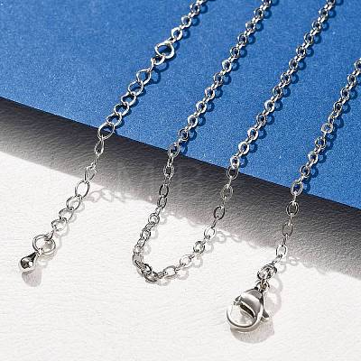 Brass Cable Chains Necklaces for Women NJEW-D302-47P-1