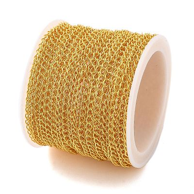 Brass Curb Chains KK-P304-02B-G-1