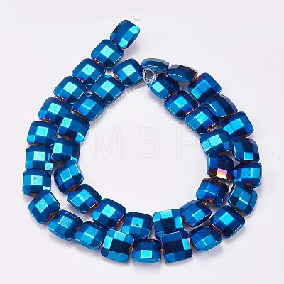 Electroplated Non-magnetic Synthetic Hematite Beads Strands G-P367-A04-1