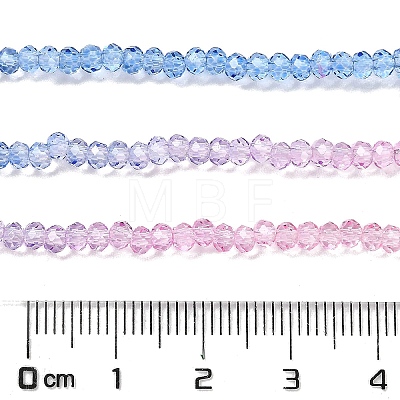 Transparent Painted Glass Beads Strands DGLA-A034-T1mm-A08-1