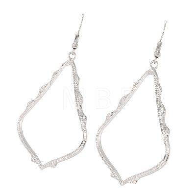 Hollow Teardrop Alloy Dangle Earrings FS-WG02393-01-1