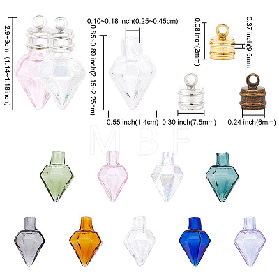  DIY Wish Bottle Pendant Making Kit DIY-NB0008-46-1