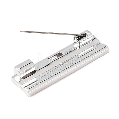 Plastic Adhesive Back Bar Pins with Iron Pins JEWB-B045-01E-1