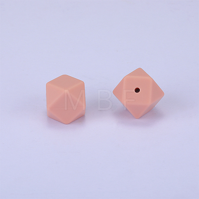 Hexagonal Silicone Focal Beads LS-SI-JX0020A-74-1