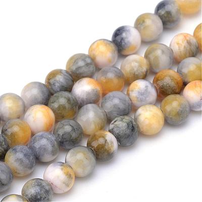 Natural Dyed Persian Jade Gemstone Bead Strands G-R271-6mm-XP26-1