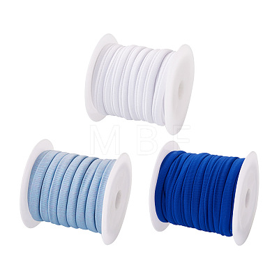 3 Colors Flat Polyester Elastic Cord EC-TA0001-04-1