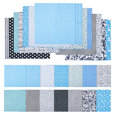 28Pcs 14 Styles Cotton Fabric DIY-TA0014-80B-1