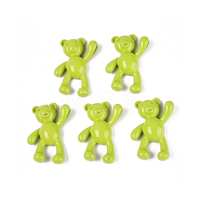 Spray Painted Alloy Pendants PALLOY-Q466-02B-1