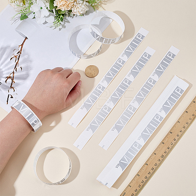 200Pcs VIP PP Plastic Waterproof Bracelets BJEW-SP0001-33A-1