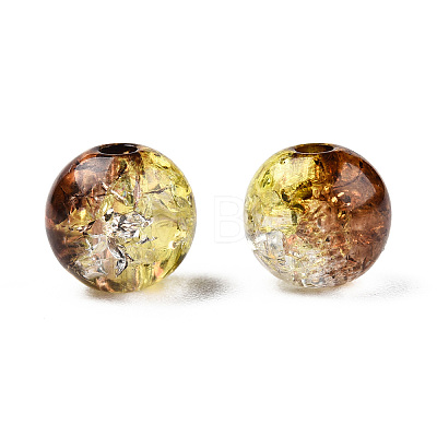 Transparent Crackle Acrylic Beads CACR-N002-16-1