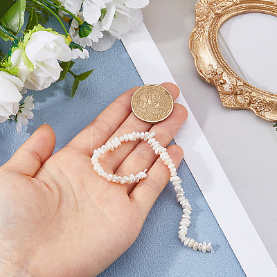 1 Strand Natural Keshi Pearl Cultured Freshwater Pearl Beads Strands PEAR-HS0001-26B-1