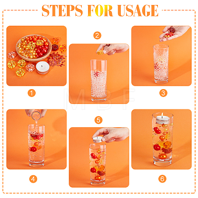 DIY Thanksgiving Day Vase Fillers for Centerpiece Floating Pearls Candles DIY-BC0009-65-1