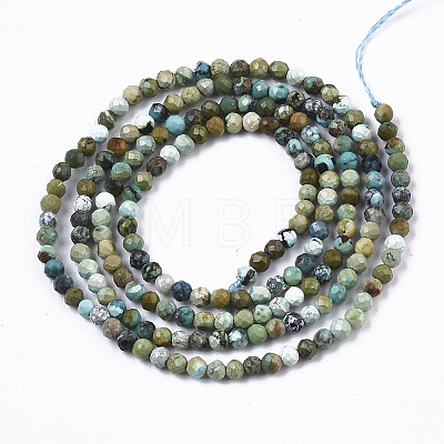 Natural Green Turquoise Beads Strands X1-G-N328-001A-1