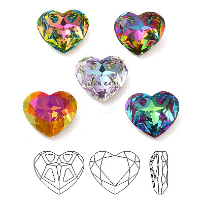 K9 Glass Rhinestone Cabochons RGLA-P036-02A-M-1