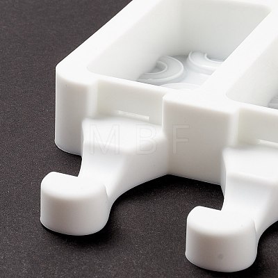 Food Grade DIY Rectangle Ice-cream Silicone Molds DIY-D062-01B-1