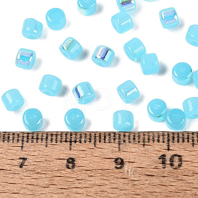 FGB Imitation Jade Colours Glass Seed Beads SEED-Q040-07A-C05-1