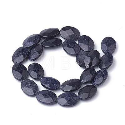 Synthetic Blue Goldstone Beads Strands G-S292-43-1