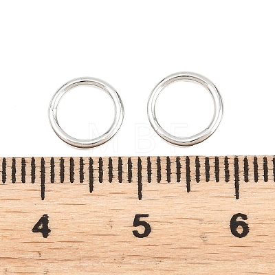 Brass Closed Jump Rings KK-D257-01P-01-1