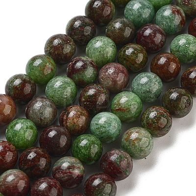 Natural Green Opal Beads Strands G-H045-A03-6MM-1