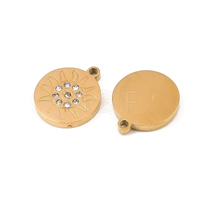 304 Stainless Steel Rhinestone Pendants STAS-Z188-01G-1