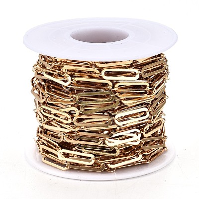 Brass Paperclip Chains CHC-S009-009G-1