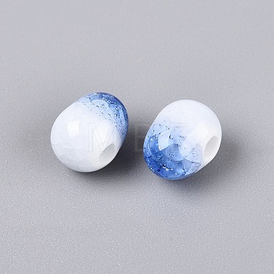 Handmade Crackle Porcelain Beads PORC-Q008-06B-06-1