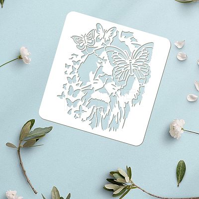 Plastic Reusable Drawing Painting Stencils Templates DIY-WH0172-884-1